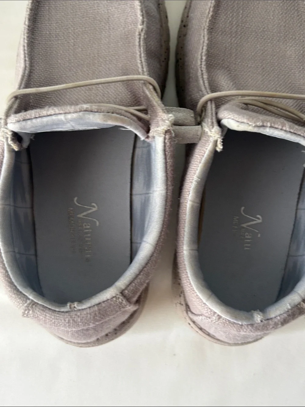 Natural Reflections Women's Beige Canvas Loafers